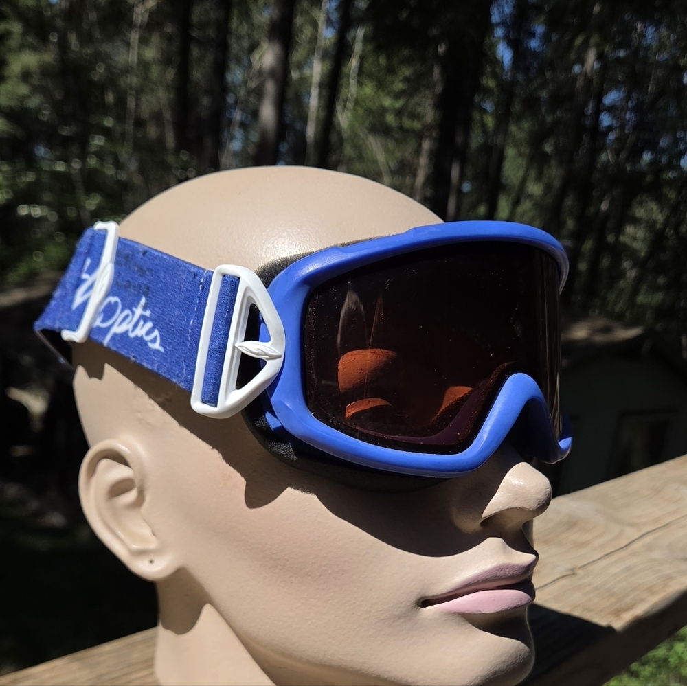 SMITH Blue Frame Orange Lens Ski/Snowboard Goggles GREAT Condition - Picture 4 of 8